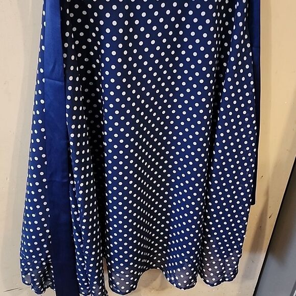 Lindy Bop Vintage dress Polka Dot Blue Dress large 💙 - Picture 4 of 8